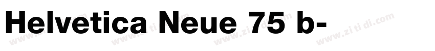 Helvetica Neue 75 b字体转换